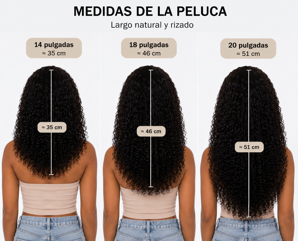 Peluca Curly Negra Natural Con Cordón Ajustable
