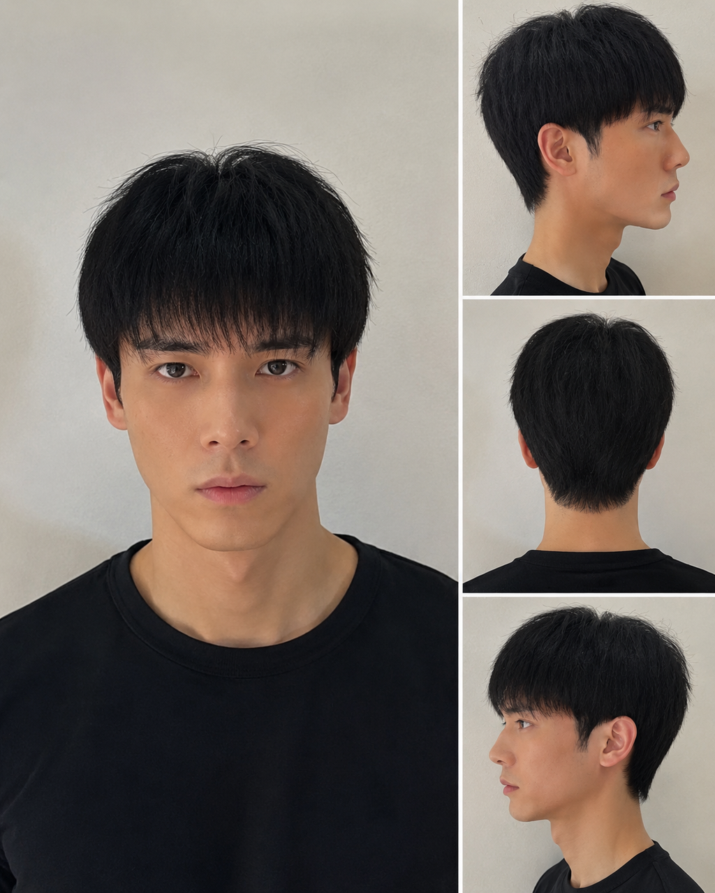 Peluca de Hombre Corta de Cabello Natural