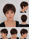 Peluca Pixie Elegante Cabello Natural