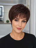 Peluca de Cabello Natural Pixie con Volumen